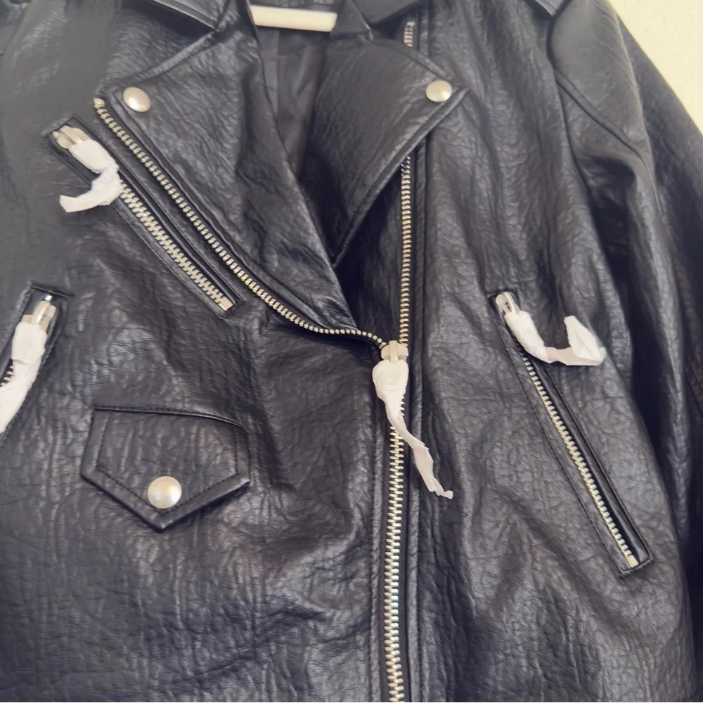 Free people BlankNYC Morning Gram Vegan Leather Moto Jacket - Picture 7 of 11